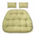 Подушка для двухместного кресла - кокона 130 х 95 см (Подушка для 2-х местных подвесных кресел рогожка №13 светло-серый FIS 107/207/307/407)